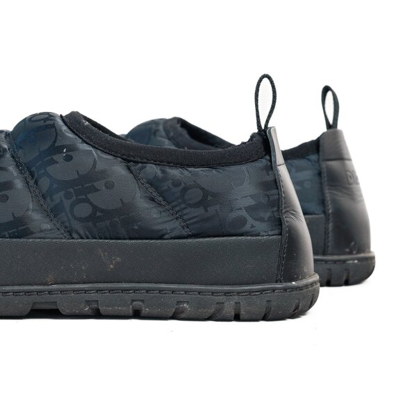 Dior Black Super Dior Oblique Quilted Nylon Snow Slippers - Picture 7 of 10